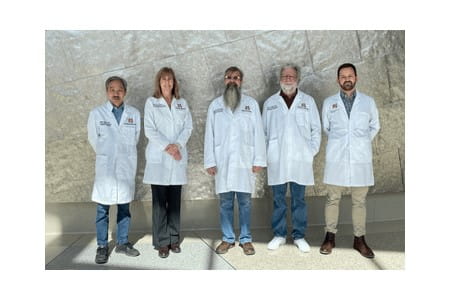 L-R: Drs. Shou, Ware, Firulli, Field and Durbin