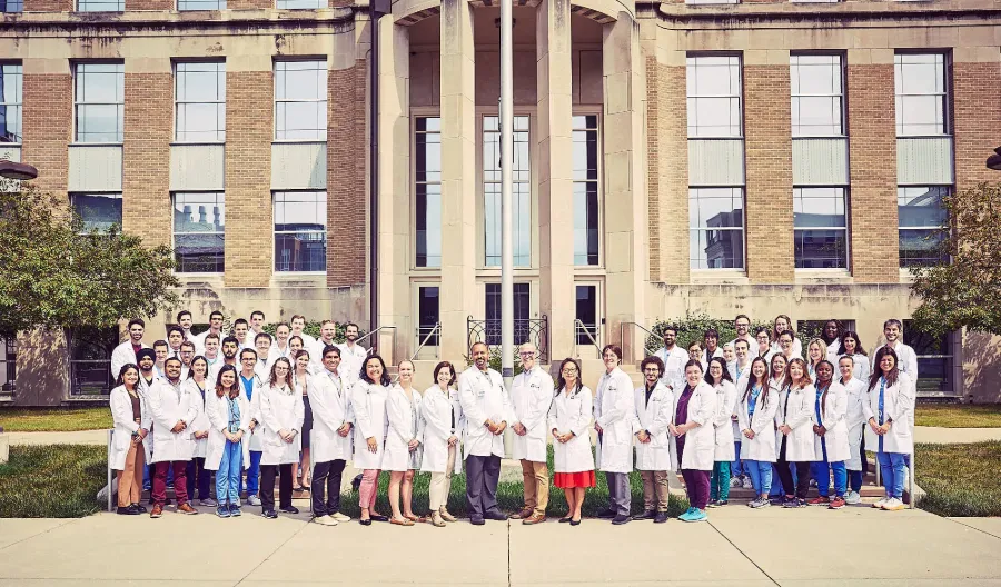Program leadership and residents of the IU internal medicine residency program.