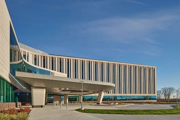 exterior of the bloomington IU health facility