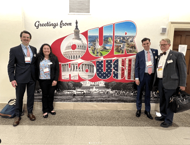 Internal Medicine Residents Erica Swanson, MD, and Tanner Corse, MD, recently journeyed to Washington DC with the American College of Physicians as part of the orga