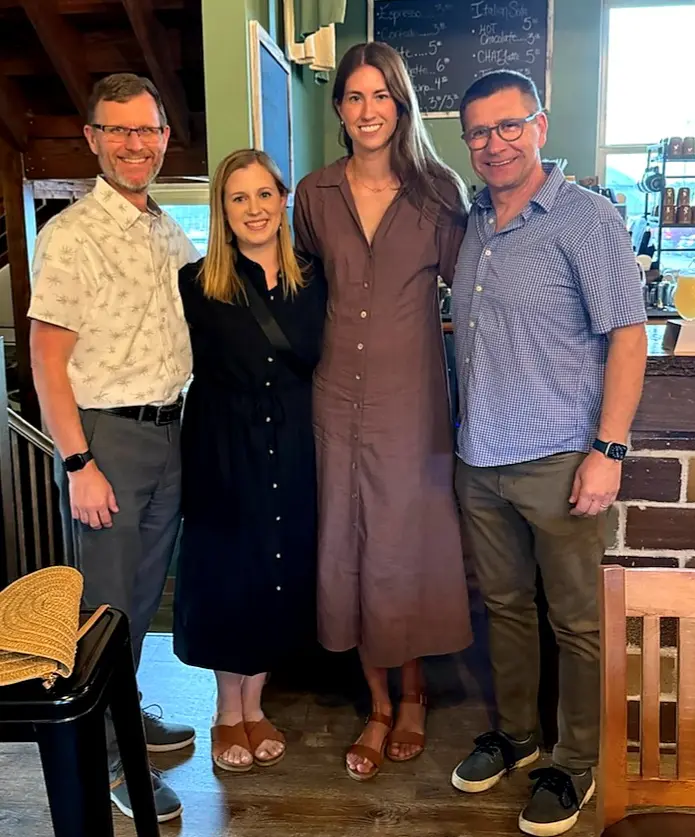 Four Pediatric Cardiology Fellows at Graduation 2024