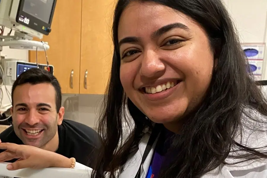 Fellows Shrea Goswami and Evan Rajadhyaksha