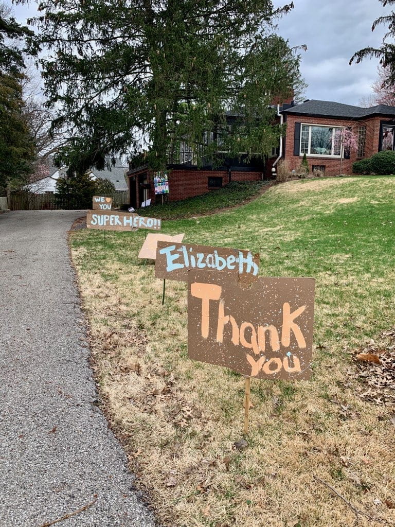 thank you sign