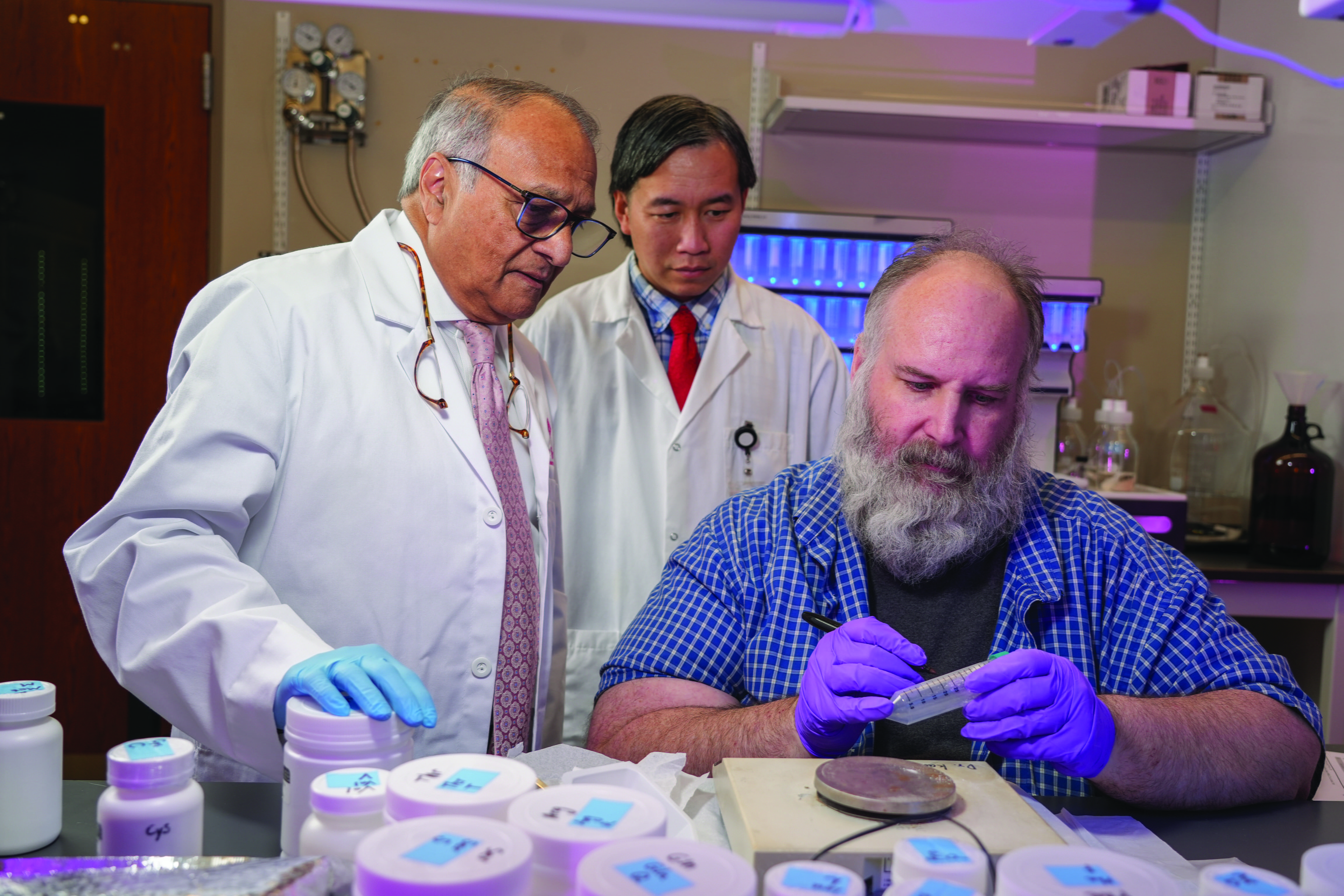 Scientist working in a lab