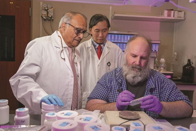Scientist working in a lab