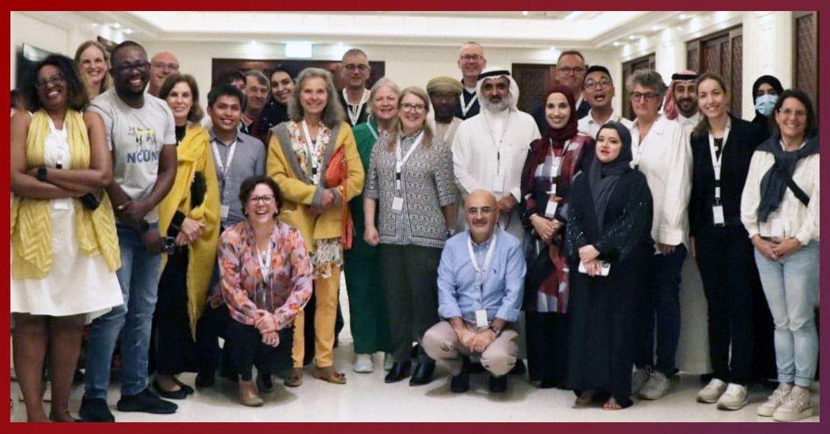 Dr. Maxwell with other delegates from 10 regional interprofessional networks prior to the 3rd Interprofessional.Global Partnership Symposium in Doha, Qatar. Hosted by Qatar University!