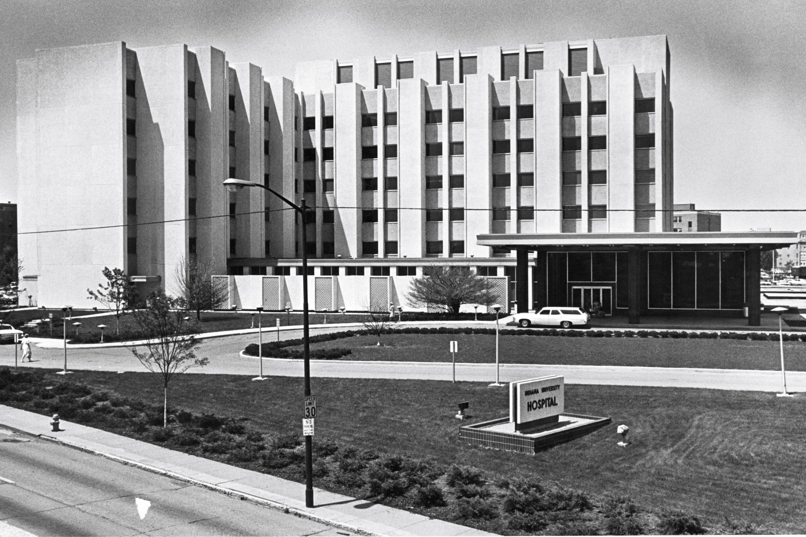 Black and White building image