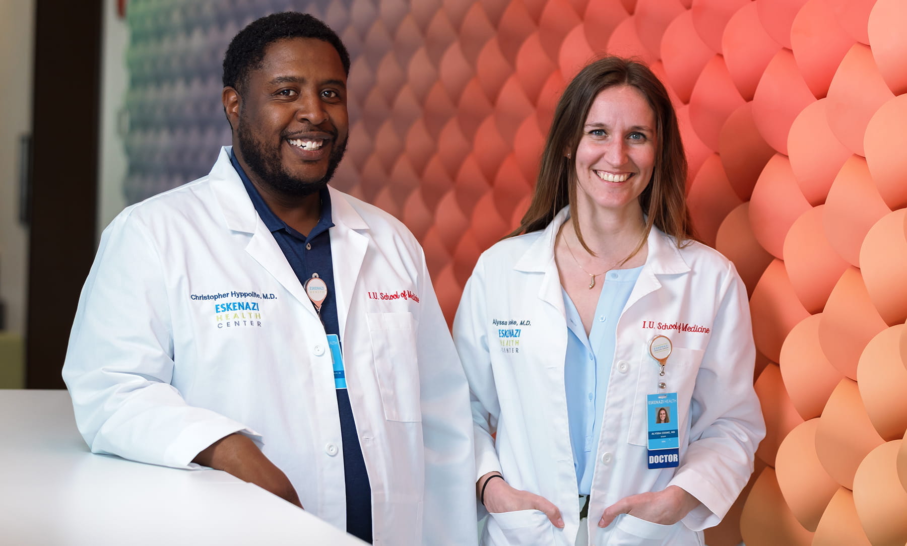 Photo of a 2 scientists