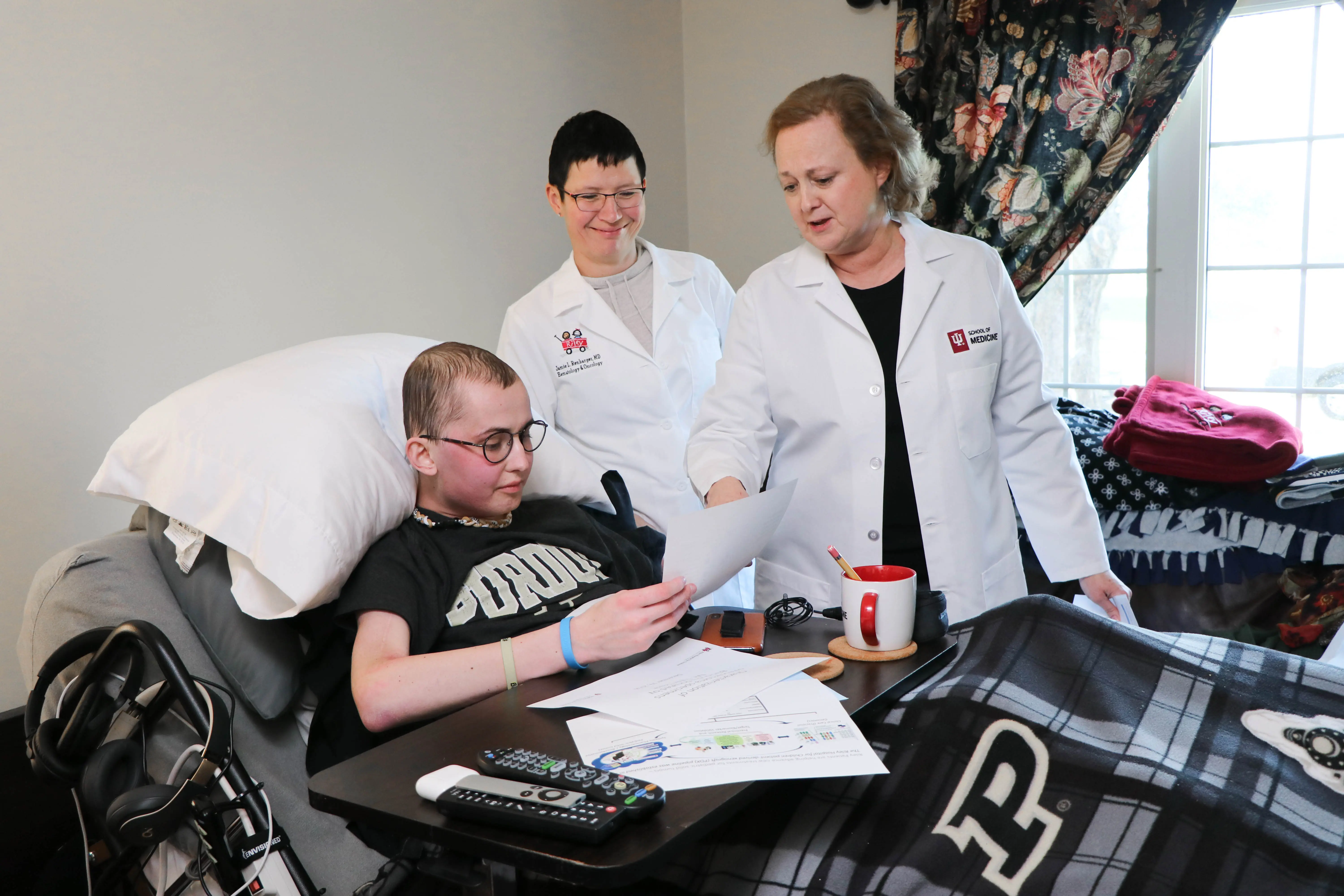 Researchers with Tyler Trent