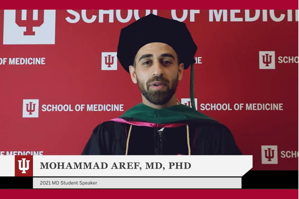 Mohammed Aref IU School of Medicine Commencement
