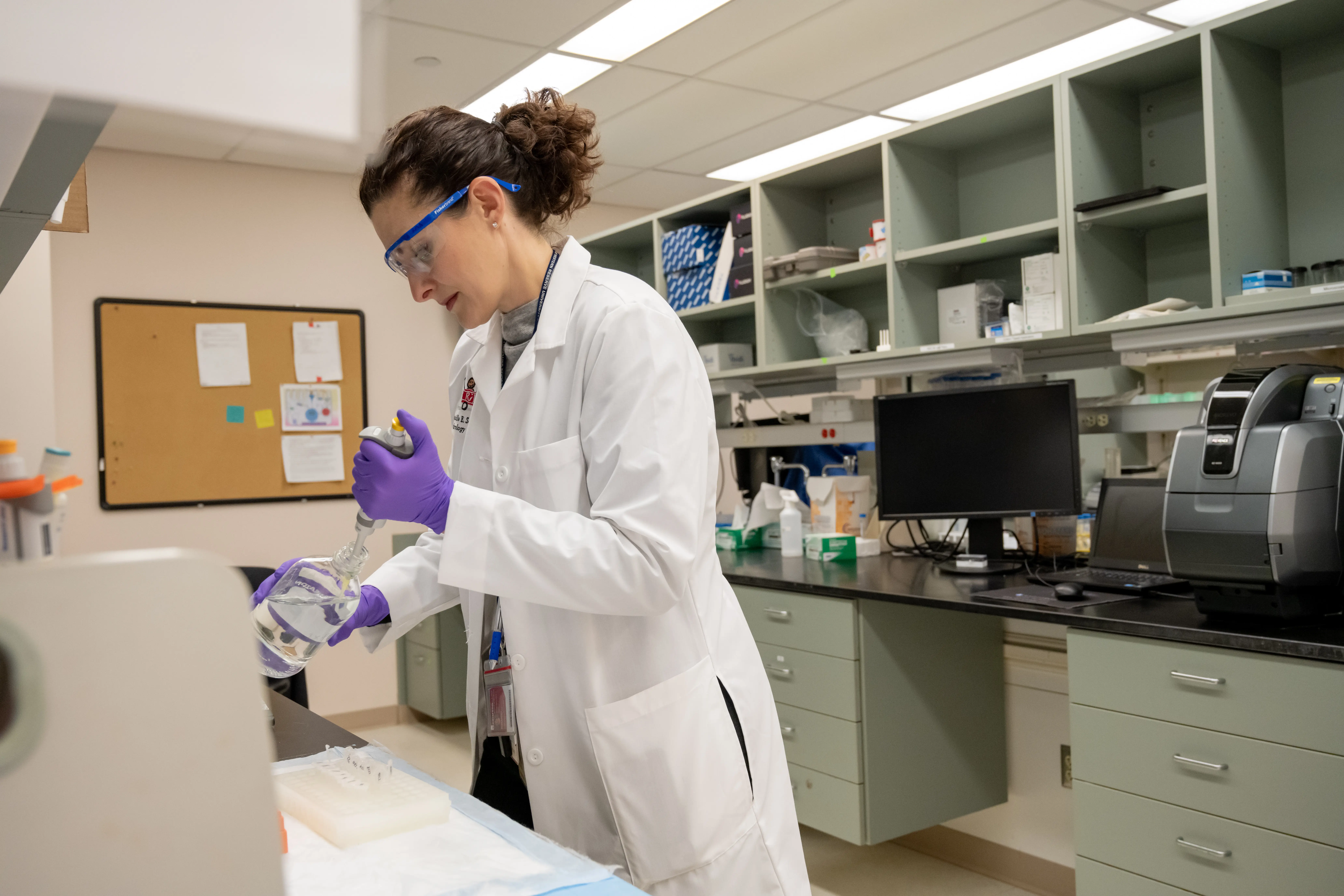 Danielle Sorrano in lab