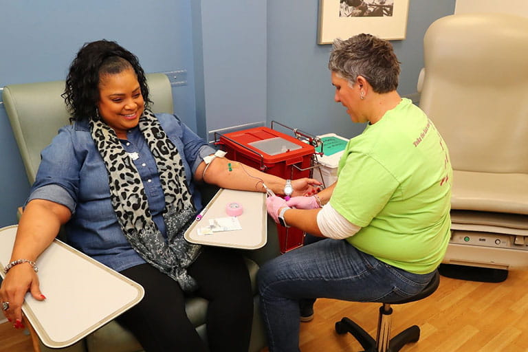 A research collection event at the Komen Tissue Bank