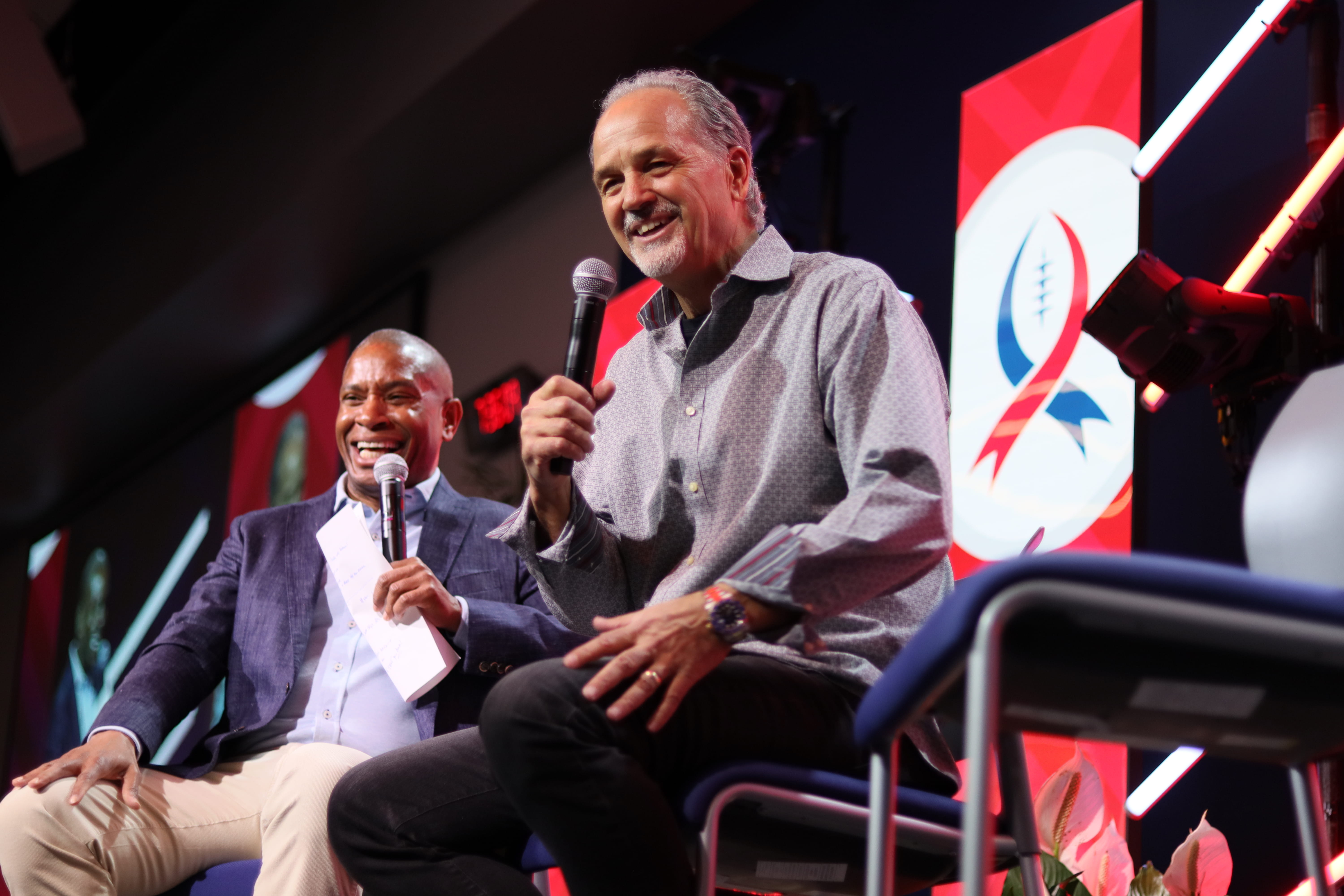 Anthony Calhoun and Chuck Pagano at Chuckstrong gala