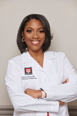 Francesca Duncan Francesca Duncan in white coat