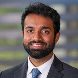 Prashant Puntagunta. | Photo by Tim Yates, IU School of Medicine Prashant Puntagunta smiling at camera