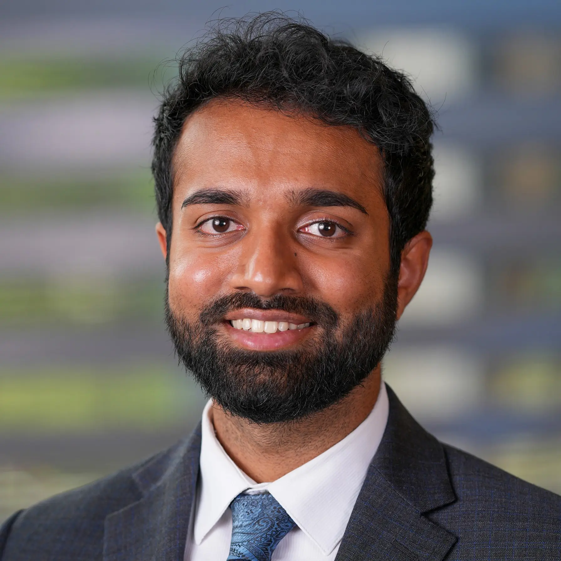 Prashant Puntagunta. | Photo by Tim Yates, IU School of Medicine Prashant Puntagunta smiling at camera