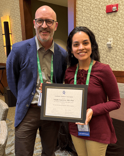 Drs. Natalie Guerrero and Matthew Aalsma at the 2026 RAPID Scholar Awards