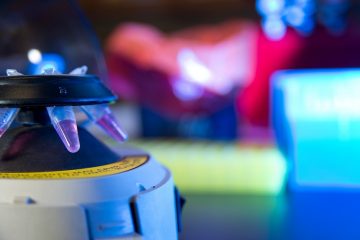 close up shot of samples in a research lab instrument