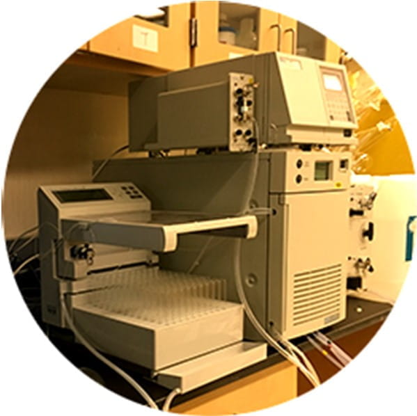 large white instrument in the lab