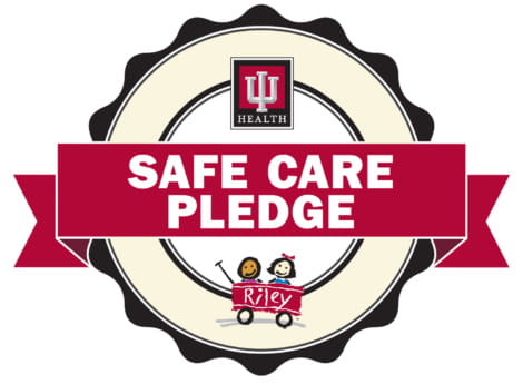 a medallion reads "Safe Care Pledge"
