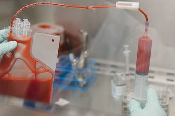 a sample of blood is used in the lab to test for immunotherapy treatments