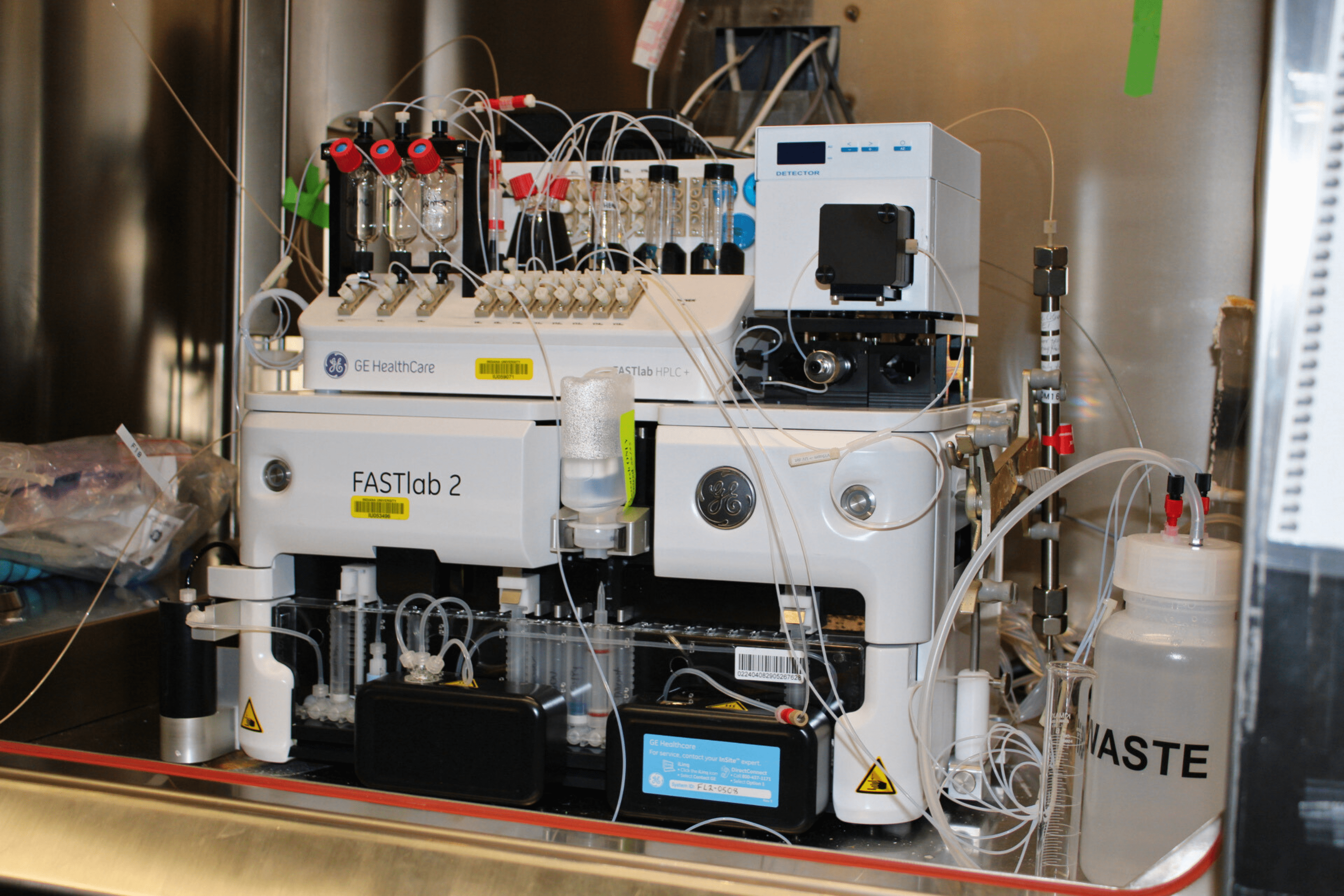 Radioactive tracers in development.