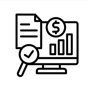 cost analysis icon